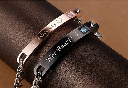 Titanium Steel Couple Bracelets