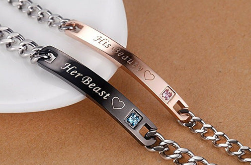 Titanium Steel Couple Bracelets