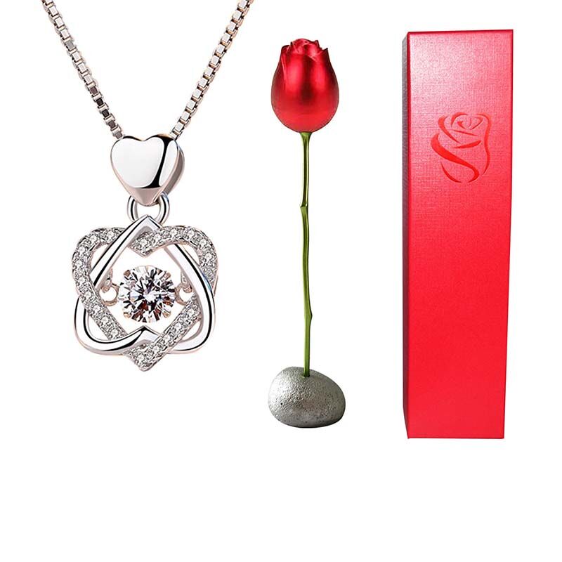 Eternal Rose Necklace Set